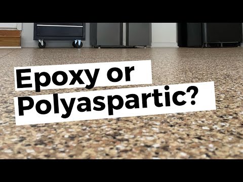 EPOXY or POLYASPARTIC? A Step by step guide for an epoxy & paint chip garage floor.