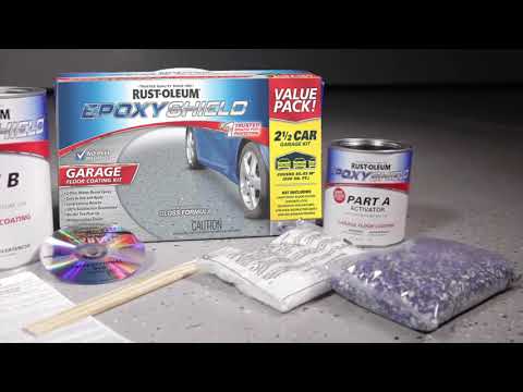 How to Use Rust-Oleum® Epoxyshield® Garage Floor Coating Kit to Transform Your Floor