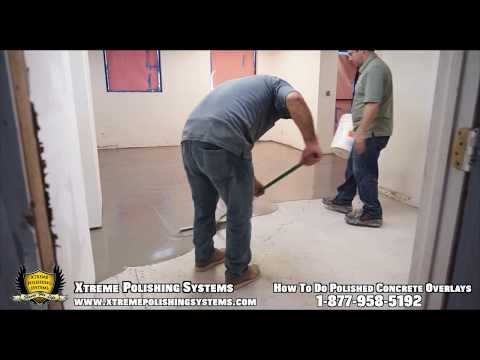 HOW-TO Concrete Polishing Overlay Application