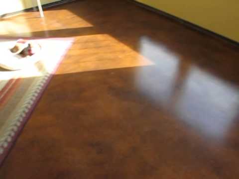 Amazingly cheap and stunningly beautiful floors - Easy DIY Stained Concrete