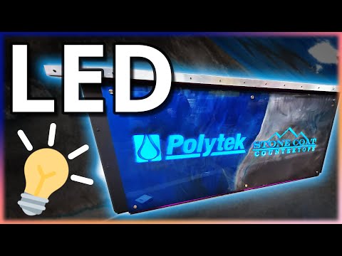 How To Use LED Lighting With Epoxy | Stone Coat Countertops