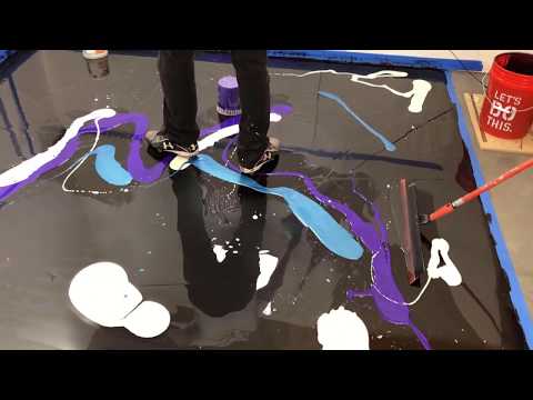 Galaxy Epoxy Floor | Game Room Idea!