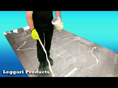 Designer Epoxy Floor Installation That You Can Do Yourself Over Existing Surfaces