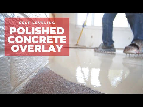 How to Pour a Self Leveling Polished Concrete Overlay