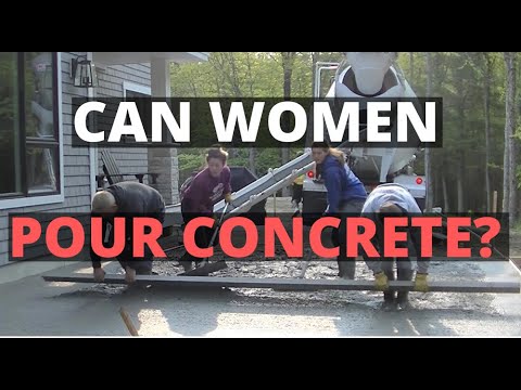 Can Women Pour Concrete? (Pouring A Concrete Patio Slab)
