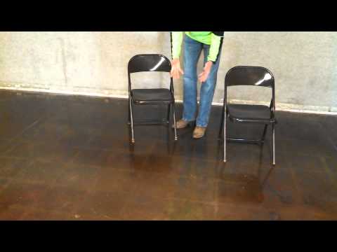 Stained concrete floor protection
