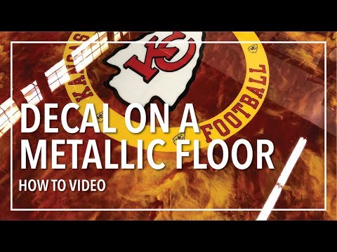 How To: Put A Decal On A Metallic Epoxy Floor