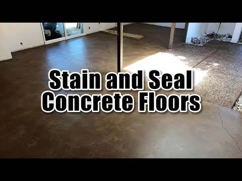 Stain and Seal Concrete Floors