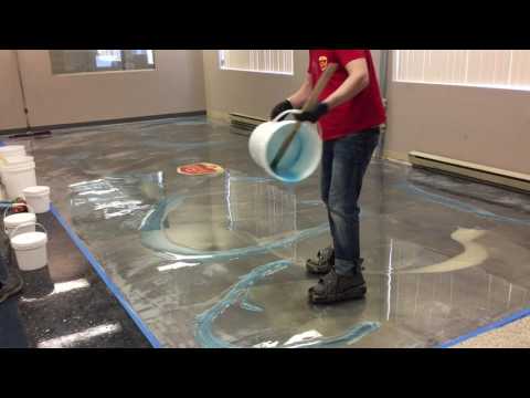 How To Do Amazing Metallic Epoxy Floor!