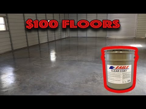 New Garage Floors for $100 dollars Eagle Gloss Sealer
