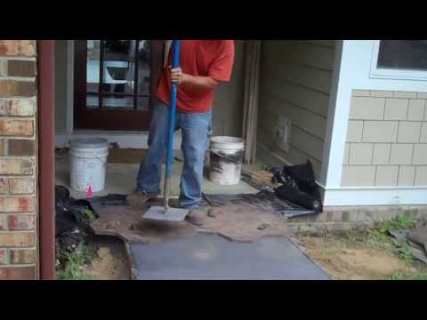 Making a Stamped Concrete Walk