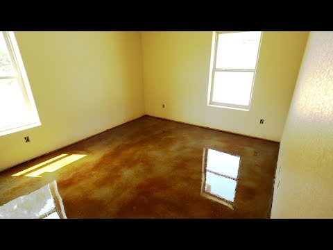 How to seal stained concrete - Texas Barndominiums Episode 32