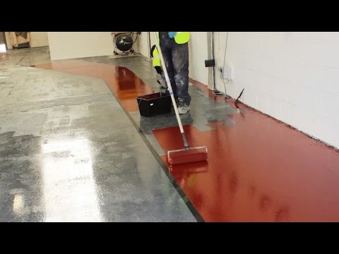 Paint a concrete floor with epoxy resin paint | Rizistal