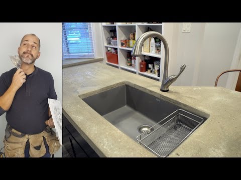 Rustic DIY Concrete Counter Tops From A to Z