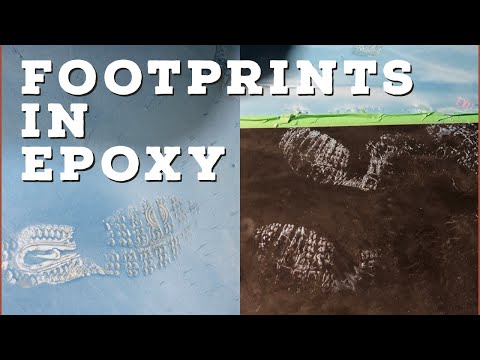 FOOTPRINTS in our brand new Metallic Epoxy Floor. 🤦🏻♂️