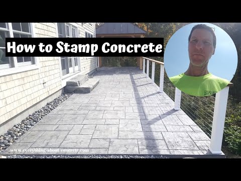 How To Stamp Concrete Patios | Majestic Ashlar Slate Stamped Concrete