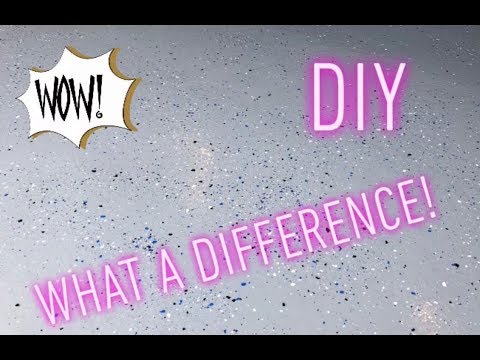 Garage Transformation! Rustoleum Garage Floor Epoxy Shield & Clear Coat
