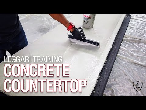 DIY Concrete Overlay Countertop