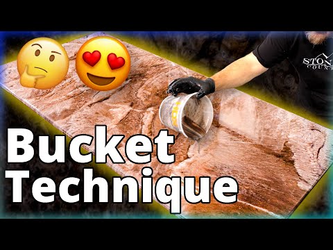 4 Colors to Create Earth Tone Stone Coat Countertops Using Epoxy