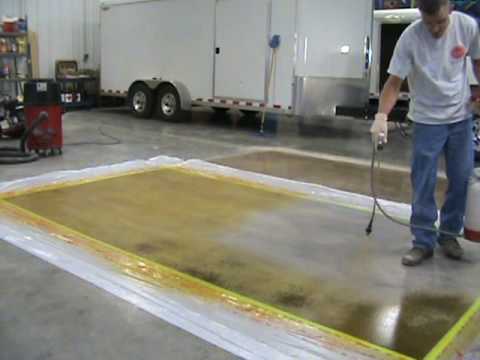 TERRCO INC. Dyeing and Polishing Concrete Demo