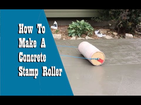 How To Build A Concrete Roller Stamp EASY!!!